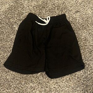 5/$15 Black Shorts with White Drawstring